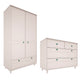 Commode 4 tiroirs et armoire 2 portes Wood Luck Gabriel - Cachemire