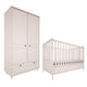 Lit évolutif 70x140 et armoire 2 portes Wood Luck Gabriel - Cachemire