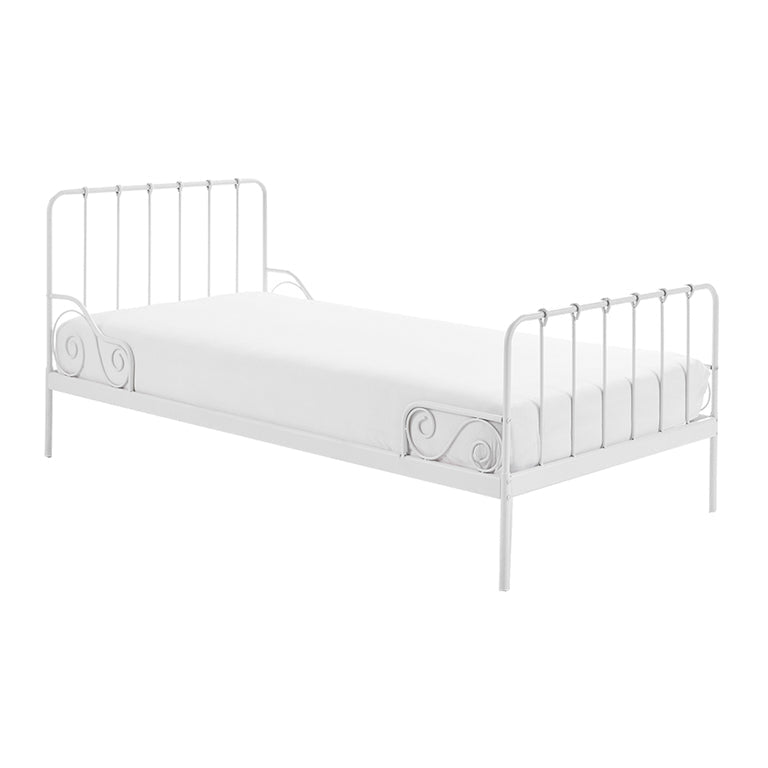 Lit 90x200 Sommier inclus Vipack Alice - Blanc