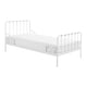 Lit 90x200 Sommier inclus Vipack Alice - Blanc