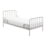 Lit 90x200 Sommier inclus Vipack Alice - Gris