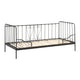 Lit capitaine 90x200 Sommier inclus Vipack Alice - Noir