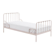 Lit 90x200 Sommier inclus Vipack Alice - Rose