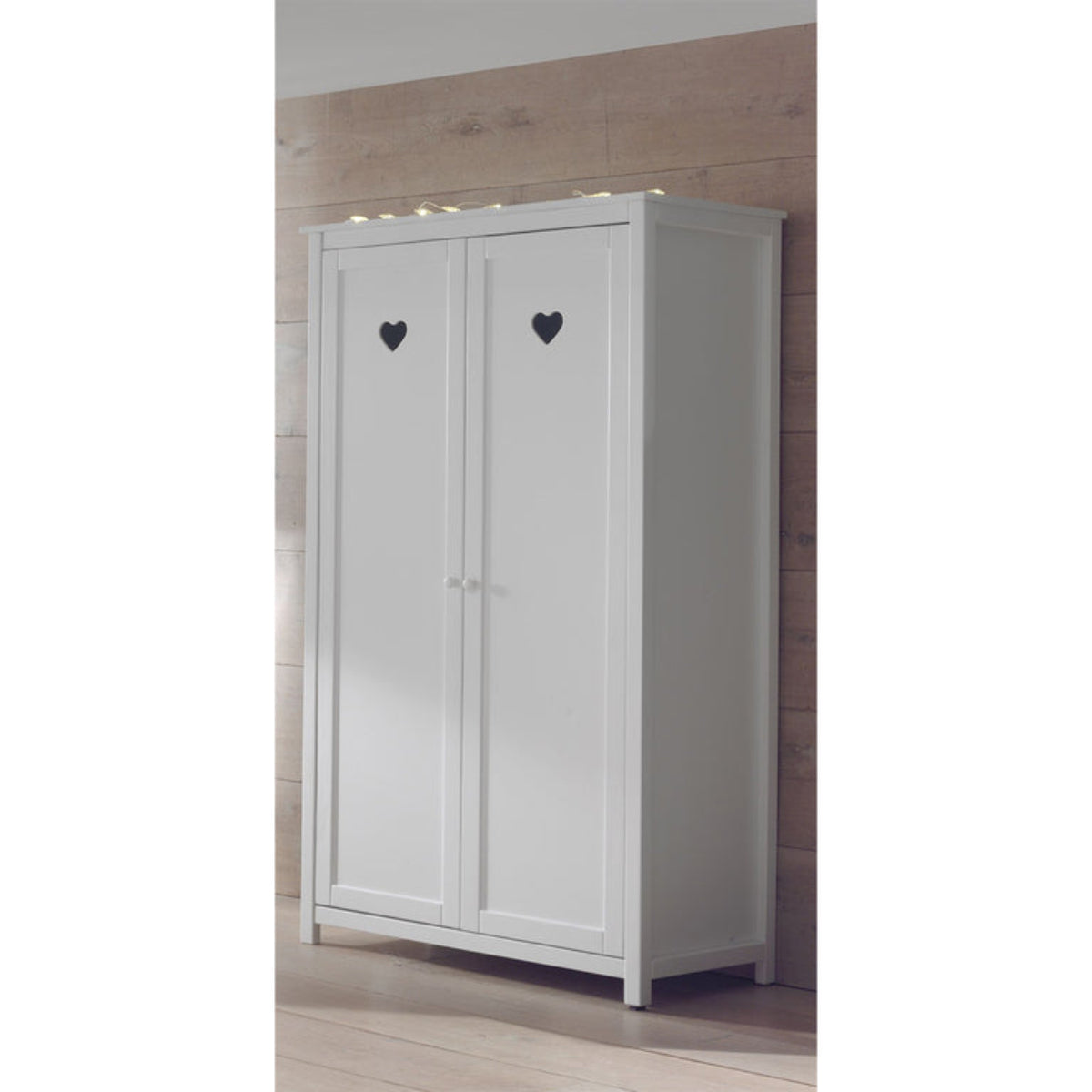 Armoire 2 portes Vipack Amori - Blanc - vue 3