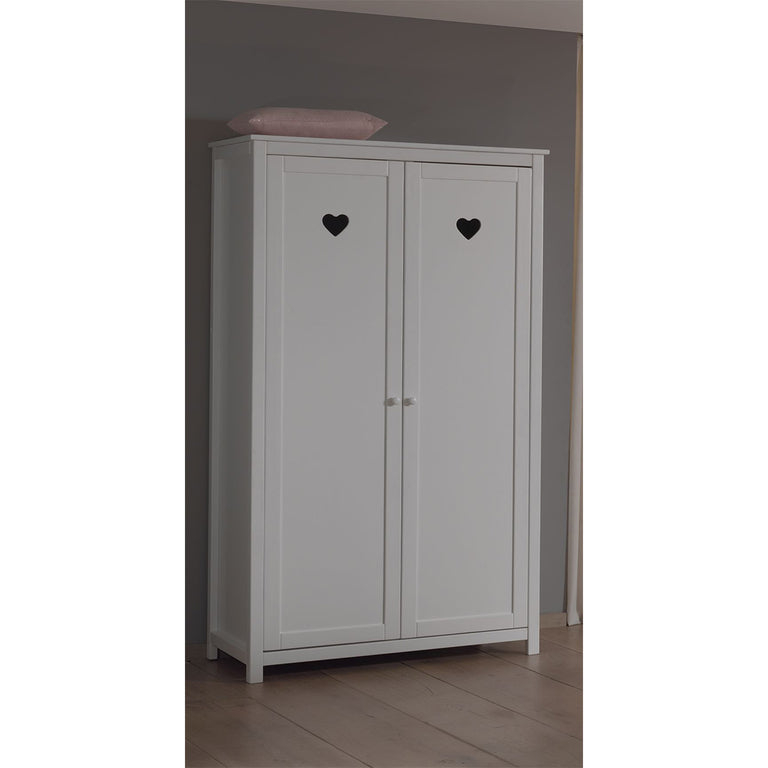Armoire 2 portes Vipack Amori - Blanc - vue 4