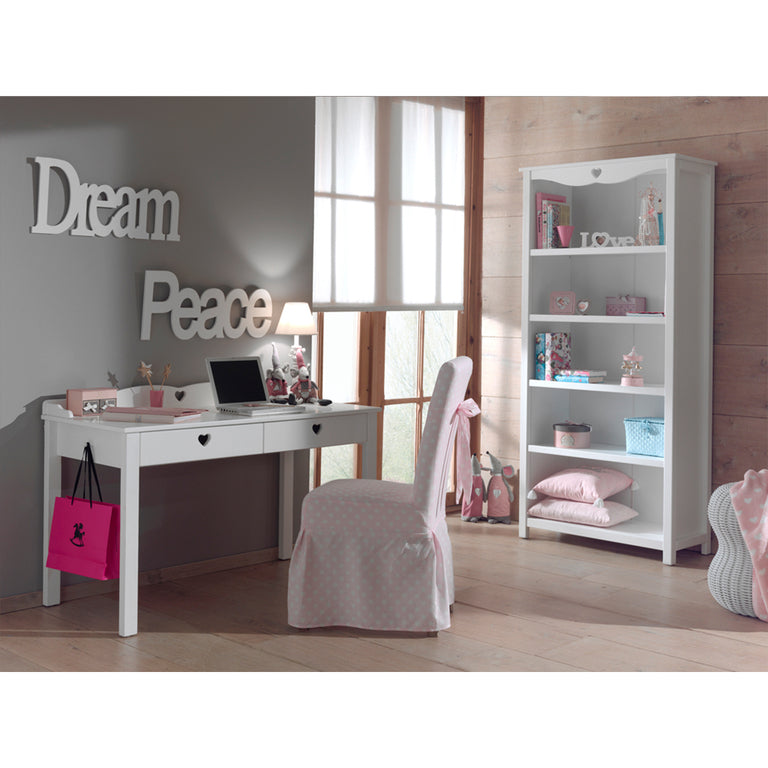 Bureau et Bibliothèque Vipack Amori - Blanc