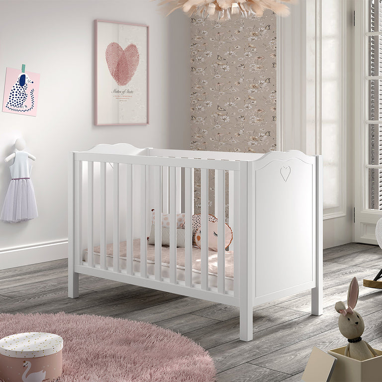 Lit bébé 60x120 Vipack Amori Blanc - vue 3