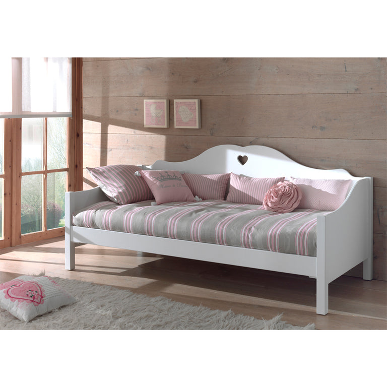 Lit capitaine 90x200 Sommier Inclus Vipack Amori - Blanc - vue 2