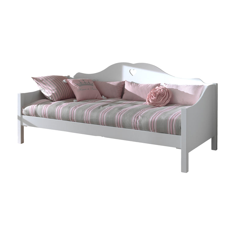 Lit capitaine 90x200 Sommier Inclus Vipack Amori - Blanc