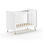 Lit bébé 60x120 sommier inclus Vipack Billy Blanc
