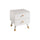 Chevet 2 tiroirs Vipack Billy - Blanc Satin