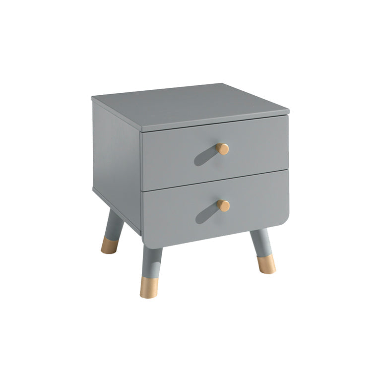 Chevet 2 tiroirs Vipack Billy - Gris Timeless
