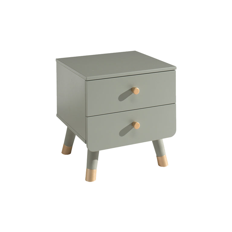 Chevet 2 tiroirs Vipack Billy - Vert Olive