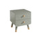 Chevet 2 tiroirs Vipack Billy - Vert Olive