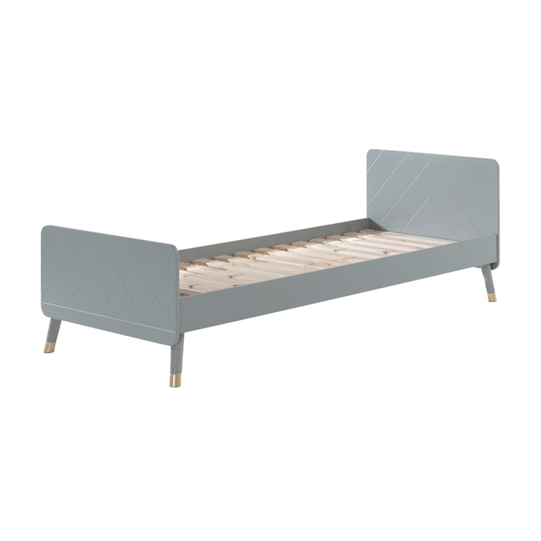 Lit 90x200 Sommier Inclus Vipack Billy - Gris Timeless - vue 2