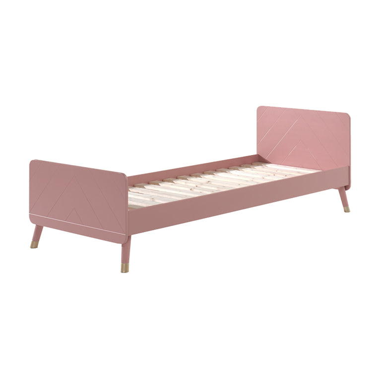 Lit 90x200 Sommier Inclus Vipack Billy - Terra Rose - vue 2