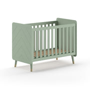 Lit bébé 60x120 sommier inclus Vipack Billy Vert Olive