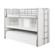 Lit combiné 80 90x200 Sommier Inclus Vipack Bonny - Blanc