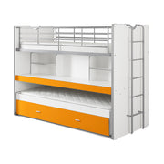 Lit combiné 80 90x200 Sommier Inclus Vipack Bonny - Orange