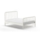 Lit 140x200 sommier inclus Vipack Bronxx Blanc mat