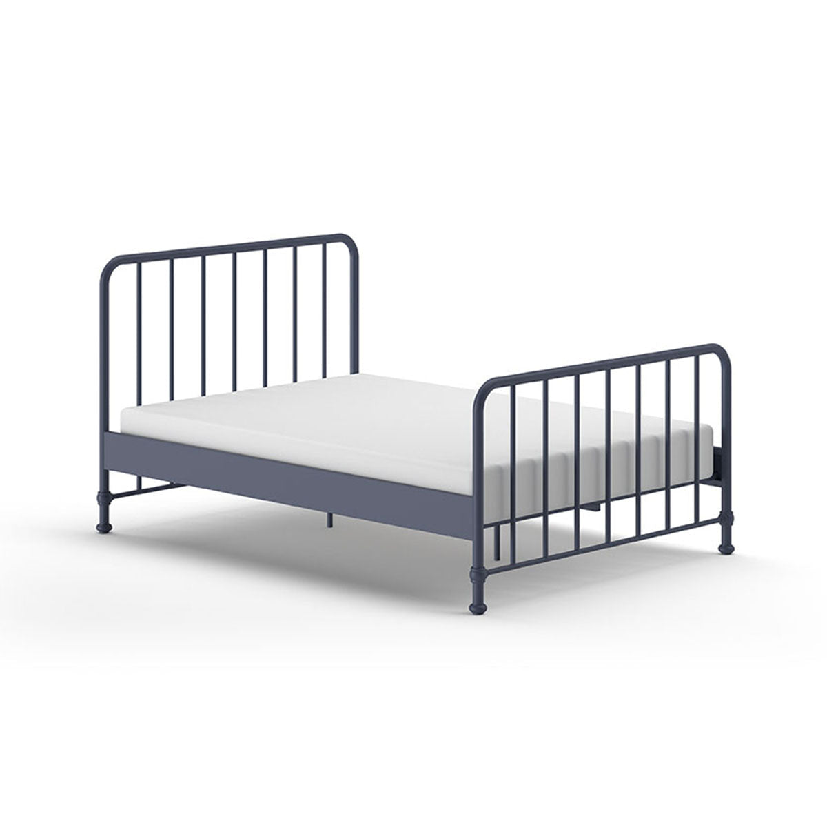 Lit 140x200 sommier inclus Vipack Bronxx Denim mat