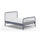 Lit 140x200 sommier inclus Vipack Bronxx Denim mat