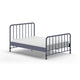 Lit 140x200 sommier inclus Vipack Bronxx Denim mat