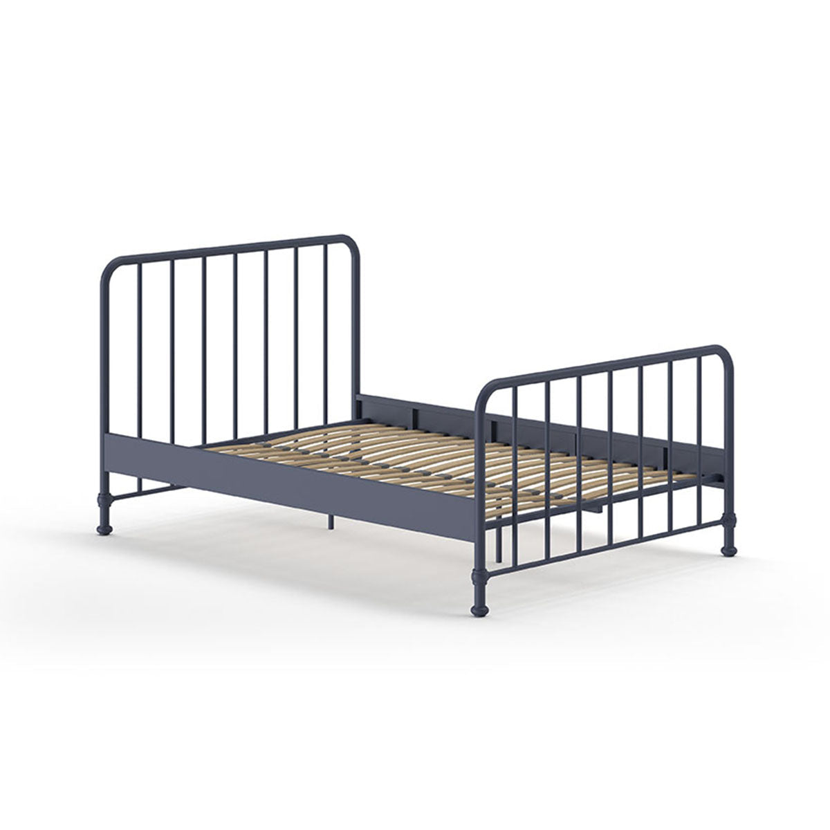 Lit 140x200 sommier inclus Vipack Bronxx Denim mat - vue 2