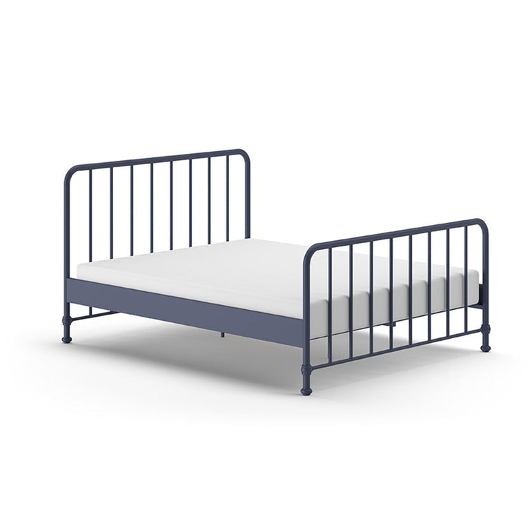Lit 160x200 sommier inclus Vipack Bronxx Denim mat