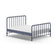Lit 160x200 sommier inclus Vipack Bronxx Denim mat