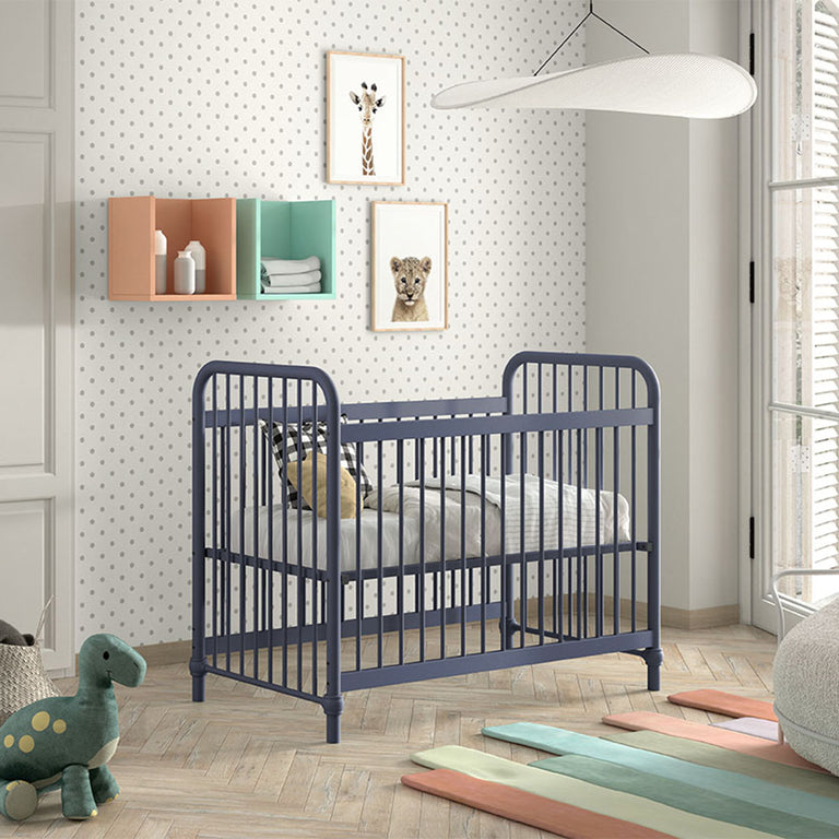 Lit bébé 60x120 Jaxx by Vipack Bronxx Denim mat - vue 3