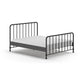Lit 160x200 sommier inclus Vipack Bronxx Noir mat