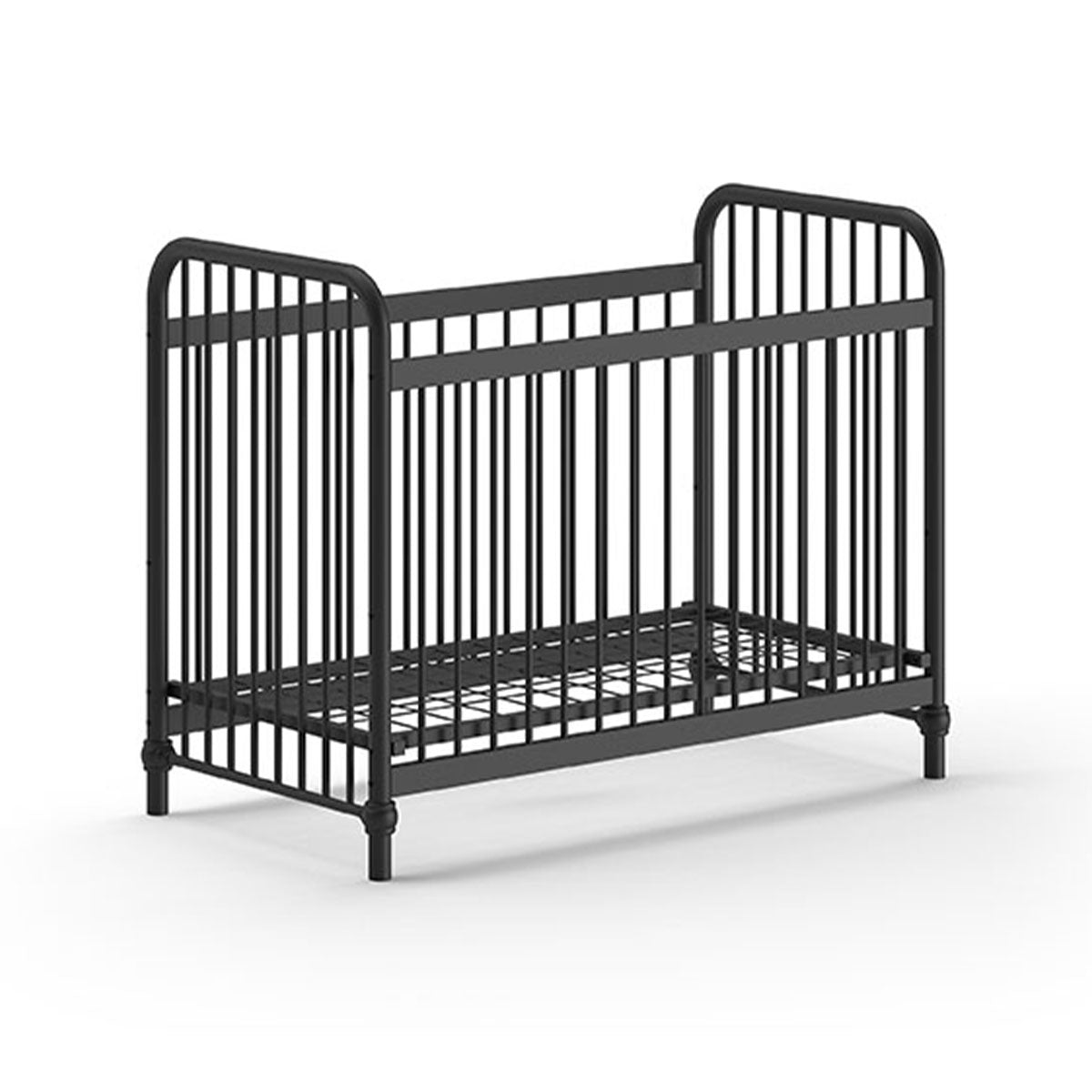 Lit bébé 60x120 Jaxx by Vipack Bronxx Noir mat - vue 2