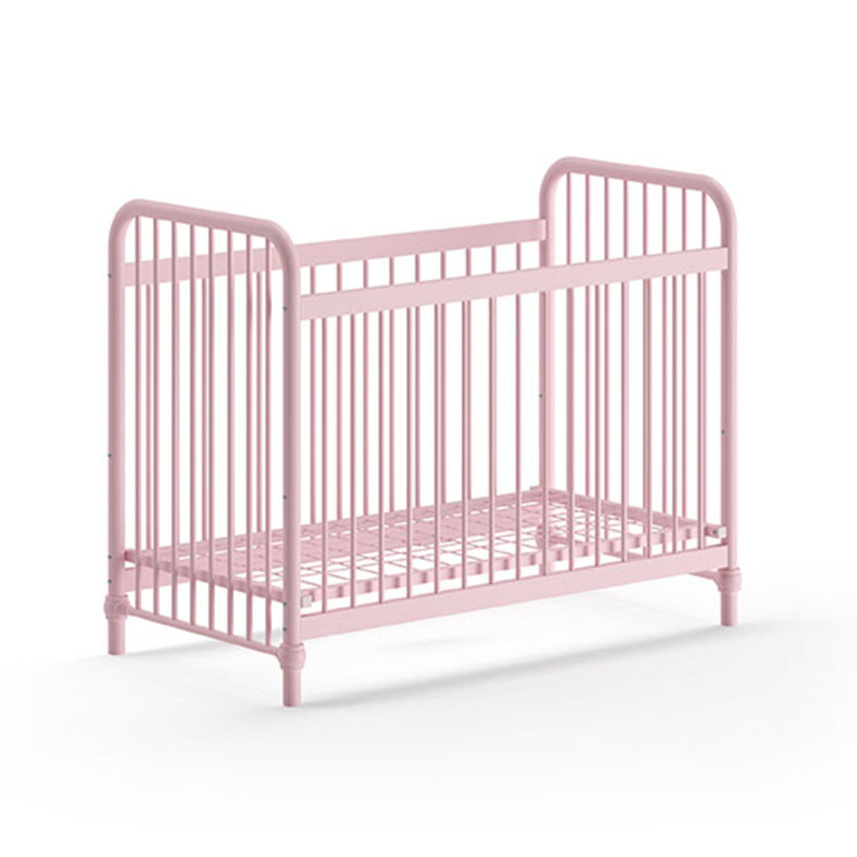 Lit bébé 60x120 Jaxx by Vipack Bronxx Rose mat - vue 2