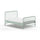 Lit 140x200 sommier inclus Vipack Bronxx Vert olive mat