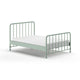 Lit 140x200 sommier inclus Vipack Bronxx Vert olive mat