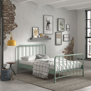 Lit 140x200 sommier inclus Vipack Bronxx Vert olive mat - vue 3