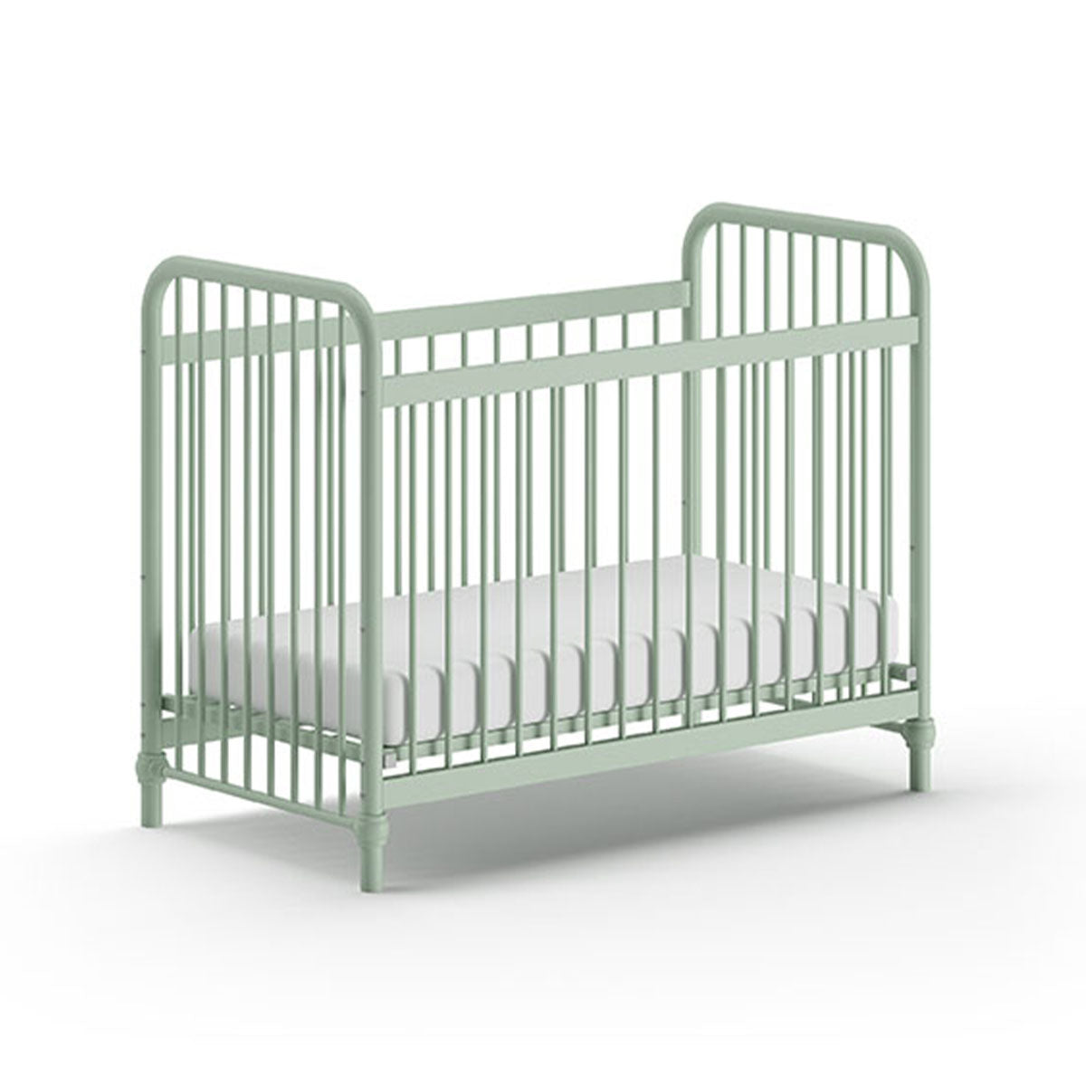 Lit bébé 60x120 Jaxx by Vipack Bronxx Vert mat