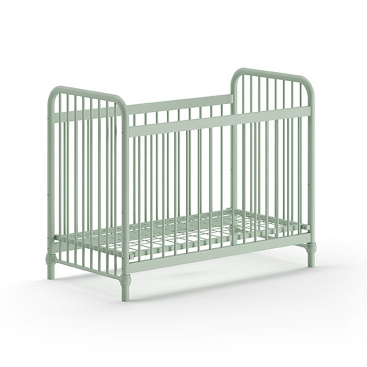 Lit bébé 60x120 Jaxx by Vipack Bronxx Vert mat - vue 2