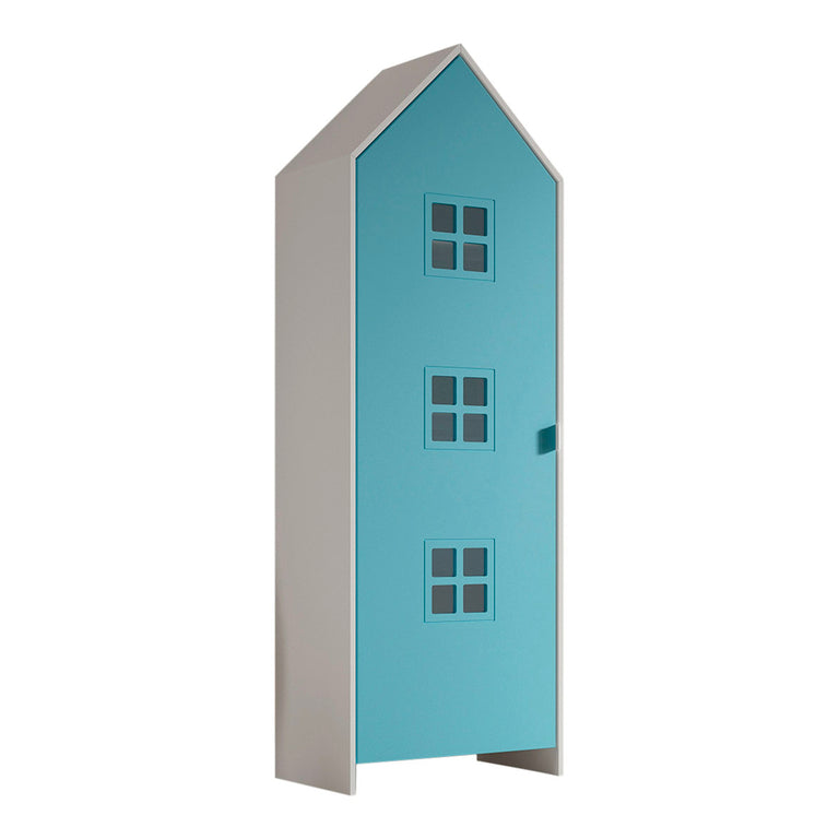Armoire 1 porte Vipack Bruges Bleu