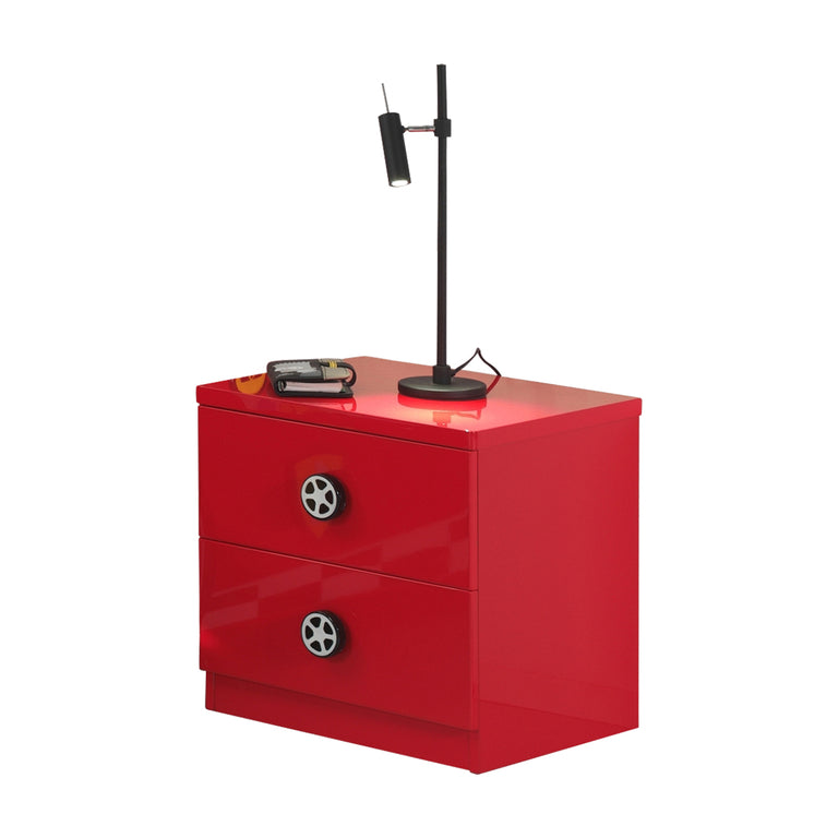 Chevet 2 tiroirs Le Mans Vipack Car Beds - Rouge