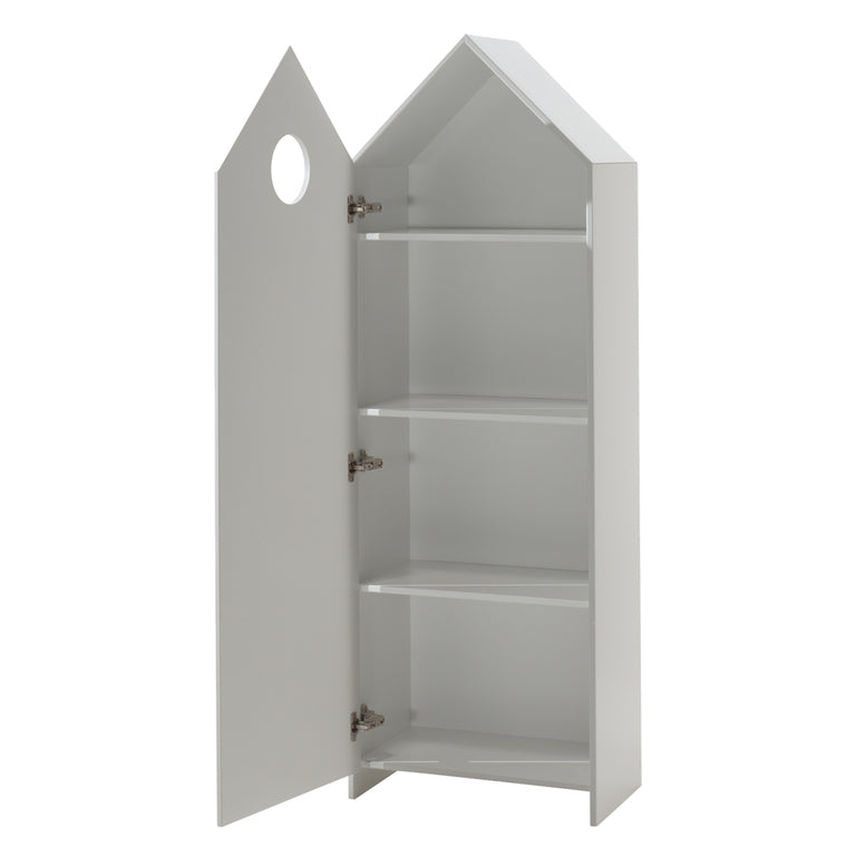 Armoire 1 porte Vipack Casami - Gris - vue 2