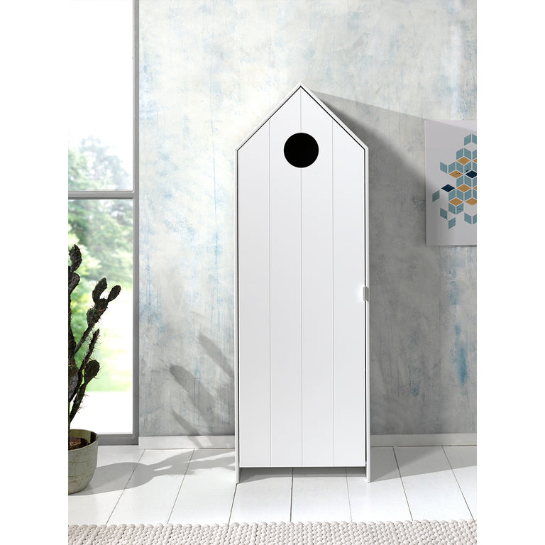 Armoire 1 porte Vipack Casami - Blanc - vue 5