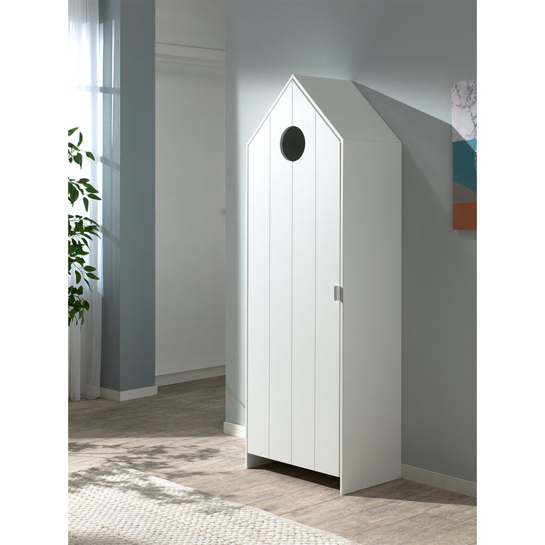 Armoire 1 porte Vipack Casami - Blanc - vue 6