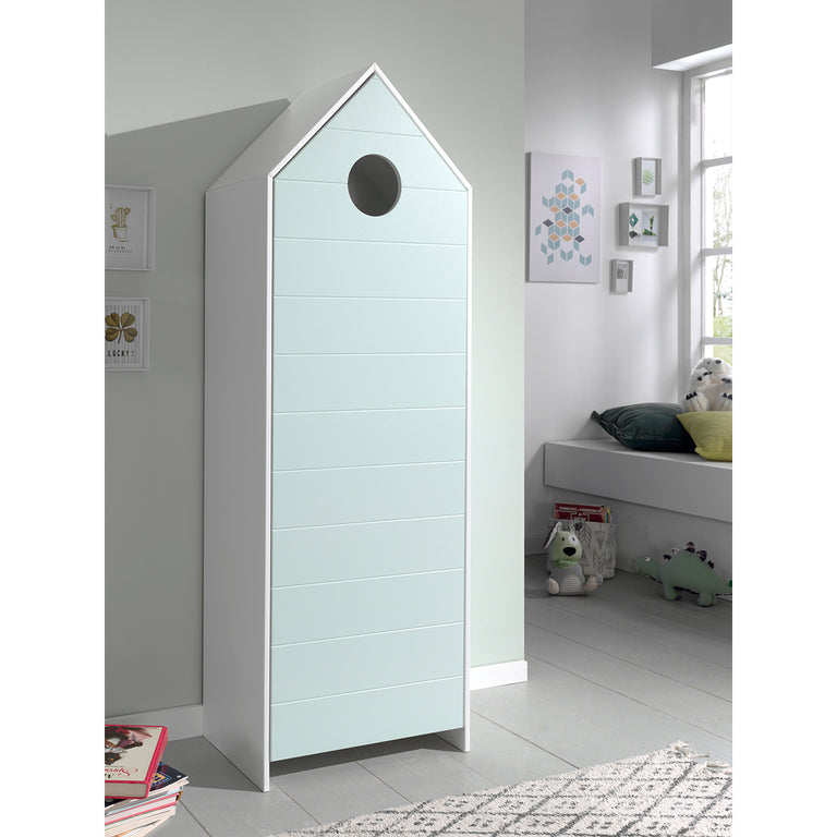 Armoire 1 porte Vipack Casami - Menthe - vue 4