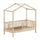 Lit cabane 70x140 sommier inclus Vipack Dallas Bois