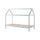 Lit cabane LP 90x200 Sommier inclus Vipack Dallas - Blanc