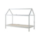 Lit cabane LP 90x200 Sommier inclus Vipack Dallas - Blanc