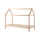 Lit cabane LP 90x200 Sommier inclus Vipack Dallas - Bois