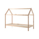 Lit cabane LP 90x200 Sommier inclus Vipack Dallas - Bois